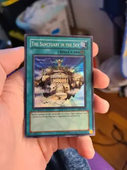 Yugioh The Sanctuary in the Sky AST-042 1st Super Rare - Image 1