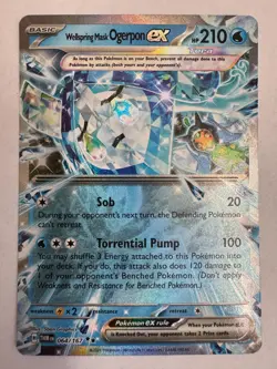 Pokemon Card Twilight Masquerade Wellspring Mask Ogerpon EX 064/167 NM - Image 1