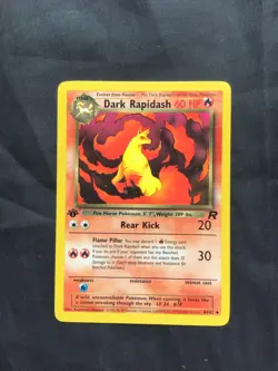 Pokemon Cards: Team Rocket 1st Edition Uncommon: Dark Rapidash 44/82 - Image 1