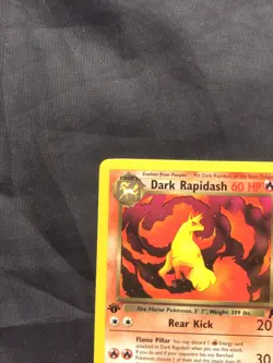 Pokemon Cards: Team Rocket 1st Edition Uncommon: Dark Rapidash 44/82 - Image 2