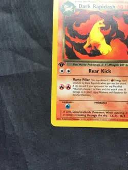 Pokemon Cards: Team Rocket 1st Edition Uncommon: Dark Rapidash 44/82 - Image 5