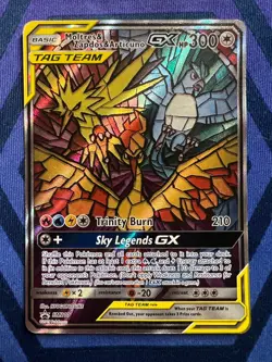Moltres & Zapdos & Articuno GX - SM210 - TAG TEAM Promo - Pokemon Card - MP - Image 1