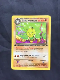 Pokemon Cards: Team Rocket 1st Edition Uncommon: Dark Primeape 43/82 - Image 1