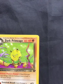 Pokemon Cards: Team Rocket 1st Edition Uncommon: Dark Primeape 43/82 - Image 3
