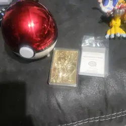 Pokemon #150 MEWTWO 23k Gold Plated Trading Card 1999 Burger King W CERT of AUTH - Image 1