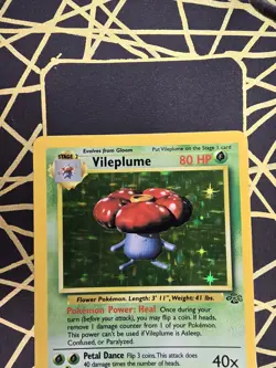 🔥 Vileplume 15/64 🔥 Original Holo Rare Jungle Set Pokemon Card WOTC TCG 1999 - Image 4