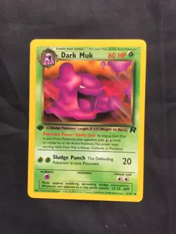 Pokemon Cards: Team Rocket 1st Edition Uncommon: Dark Muk 41/82 - Image 1