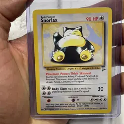 Snorlax 30/130 - RARE NON-HOLO - Base Set 2 - VINTAGE WOTC POKEMON CARD - NM Vtg - Image 1