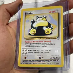 Snorlax 30/130 - RARE NON-HOLO - Base Set 2 - VINTAGE WOTC POKEMON CARD - NM Vtg - Image 2