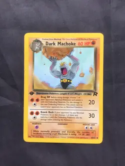 Pokemon Cards: Team Rocket 1st Edition Uncommon: Dark Machoke 40/82 - Image 1