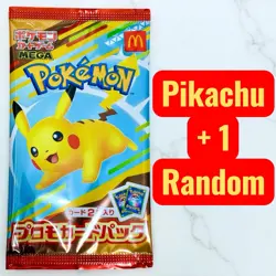 Pokemon Pikachu McDonald's Promo Card Japan 2025 Unopened Pack Limited Rare TCG - Image 2