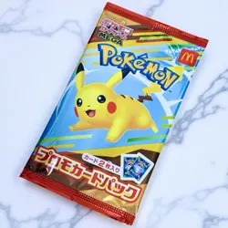 Pokemon Pikachu McDonald's Promo Card Japan 2025 Unopened Pack Limited Rare TCG - Image 3