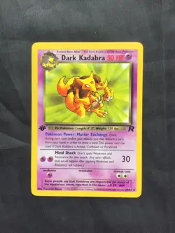 Pokemon Cards: Team Rocket 1st Edition Uncommon: Dark Kadabra 39/82 - Image 1