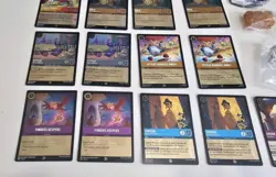 17 DISNEY LORCANA VARIOUS FOIL PROMOS CARDS + Dice & Lore Counters - Image 2