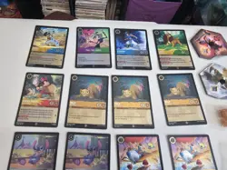 17 DISNEY LORCANA VARIOUS FOIL PROMOS CARDS + Dice & Lore Counters - Image 3