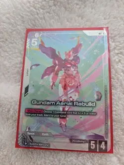 Gundam Aerial Rebuild LR+ Card Game Newtype Rising, GD01-067 - Image 1
