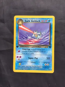 Pokemon Cards: Team Rocket 1st Edition Uncommon: Dark Golduck 37/82 - Image 1