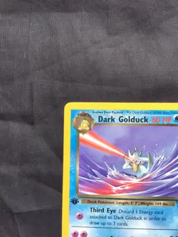 Pokemon Cards: Team Rocket 1st Edition Uncommon: Dark Golduck 37/82 - Image 2