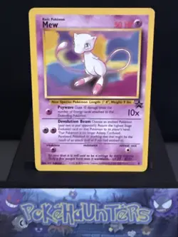 Pokemon Card Mew Promo 8 Black Star Promo WOTC Light Play - Image 1