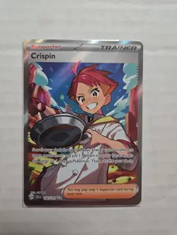 Crispin 164/142 Stellar Crown Full Art Ultra Rare Holo Pokemon Card - Image 1