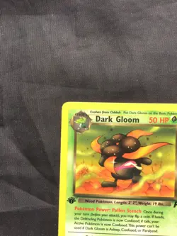 Pokemon Cards: Team Rocket 1st Edition Uncommon: Dark Gloom 36/82 - Image 2