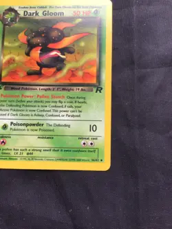 Pokemon Cards: Team Rocket 1st Edition Uncommon: Dark Gloom 36/82 - Image 4