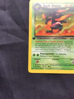 Pokemon Cards: Team Rocket 1st Edition Uncommon: Dark Gloom 36/82 - Image 5