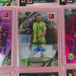 FUSSBALL LOT OF 14 CARDS TOPPS CHROME BUNDESLIGA RC VFL WOLFSBURG, FC AUGSBURG - Image 2