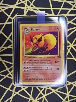 🔥 Flareon 19/64 🔥 Original Non Holo Rare Jungle Set Pokemon Card WOTC 1999 TCG - Image 1