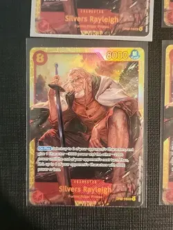 One piece Silvers Rayleigh OP08-118 SEC Lot Of 4 Cards Play Set - Image 2