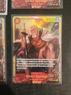 One piece Silvers Rayleigh OP08-118 SEC Lot Of 4 Cards Play Set - Image 3