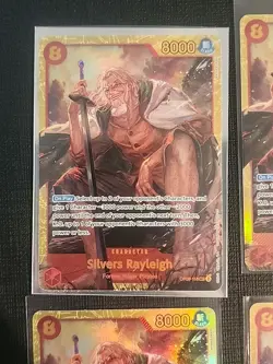 One piece Silvers Rayleigh OP08-118 SEC Lot Of 4 Cards Play Set - Image 5