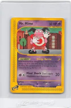 Mr Mime 95a/147 - NON-HOLO - Aquapolis - e-READER VINTAGE WOTC POKEMON CARD - MP - Image 1