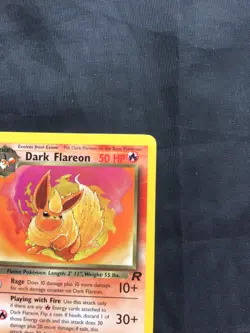 Pokemon Cards: Team Rocket 1st Edition Uncommon: Dark Flareon 35/82 - Image 3