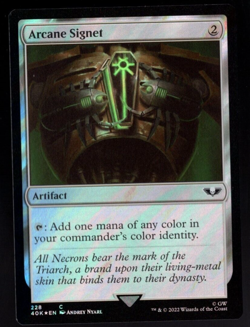 Arcane Signet 228 Common Surge Foil Warhammer 40K MTG Near Mint - Image 1