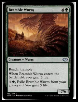 Innistrad: Crimson Vow #189 Bramble Wurm - Image 1