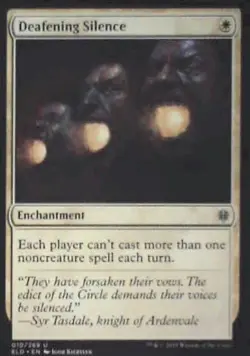 Deafening Silence - Throne of Eldraine: #10, Magic: The Gathering Nm R77 - Image 1