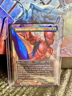 MTG Marvel Spider-Man Foil Borderless Bundle (6) -Venom, Goblin, Doc Ock, Spidey - Image 2