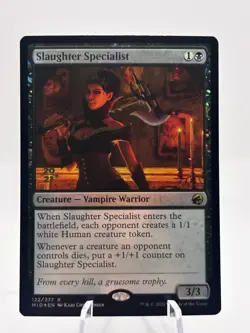 Slaughter Specialist 122/277 Foil Prerelease Promo Midnight Hunt MID MTG LP - Image 1