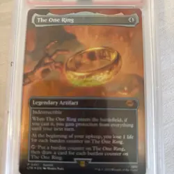 2023 Magic The Gathering MTG LOTR LTR One Ring Scene #451 PSA 7 - Image 1