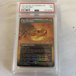2023 Magic The Gathering MTG LOTR LTR One Ring Scene #451 PSA 7 - Image 2