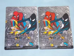 'MTG Borderless Alt. Art Leyline Binding x2 Mythic Spider-Man NM Low S&H - Image 1
