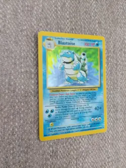 Pokemon TCG Blastoise Holo Card Rare Base Set 2/102 With Squirtle and Wartortle - Image 2
