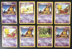 Vintage Pokemon Abra Lot Base Shadowless Team Rocket Gym Challenge Japanese Old - Image 1
