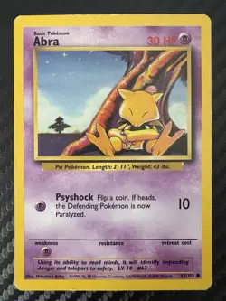 Vintage Pokemon Abra Lot Base Shadowless Team Rocket Gym Challenge Japanese Old - Image 4