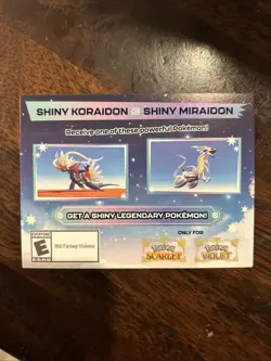 POKEMON SCARLET / VIOLET SHINY MIRAIDON OR SHINY KORAIDON SERIAL CODE - Image 1