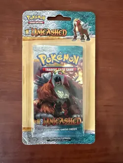 Pokemon TCG HS Unleashed Sealed Cardboard Blister Booster Pack 820650105326 - Image 1