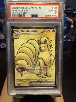 2023 Pokemon SV 151 Ultra Rare EN Ninetales ex #186/165 PSA 10 GEM MINT 💎 - Image 1