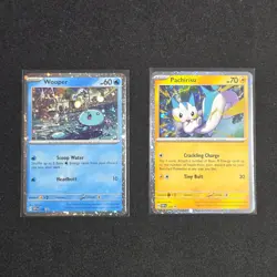 Pachirisu SVP158 & Wooper SVP155 - Black Star Promo - SVP Surging Sparks Pokemon - Image 1