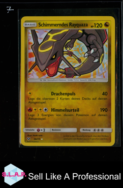 SCHIMMERNDES RAYQUAZA 56/73 POKEMON SHINING LEGENDS 2017 GERMAN - Image 1